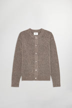 NN07 Jasper Bouclé Wool Crew Cardigan Mable Husk 6683