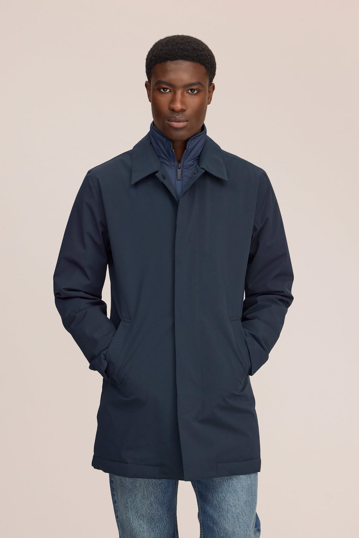 NN.07 Blake Technical PrimaLoft® Coat 8240 - Navy Blue