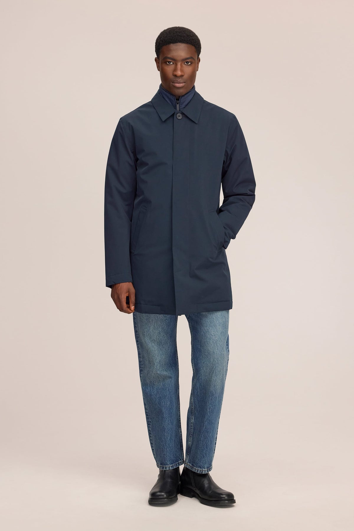 NN.07 Blake Technical PrimaLoft® Coat 8240 - Navy Blue