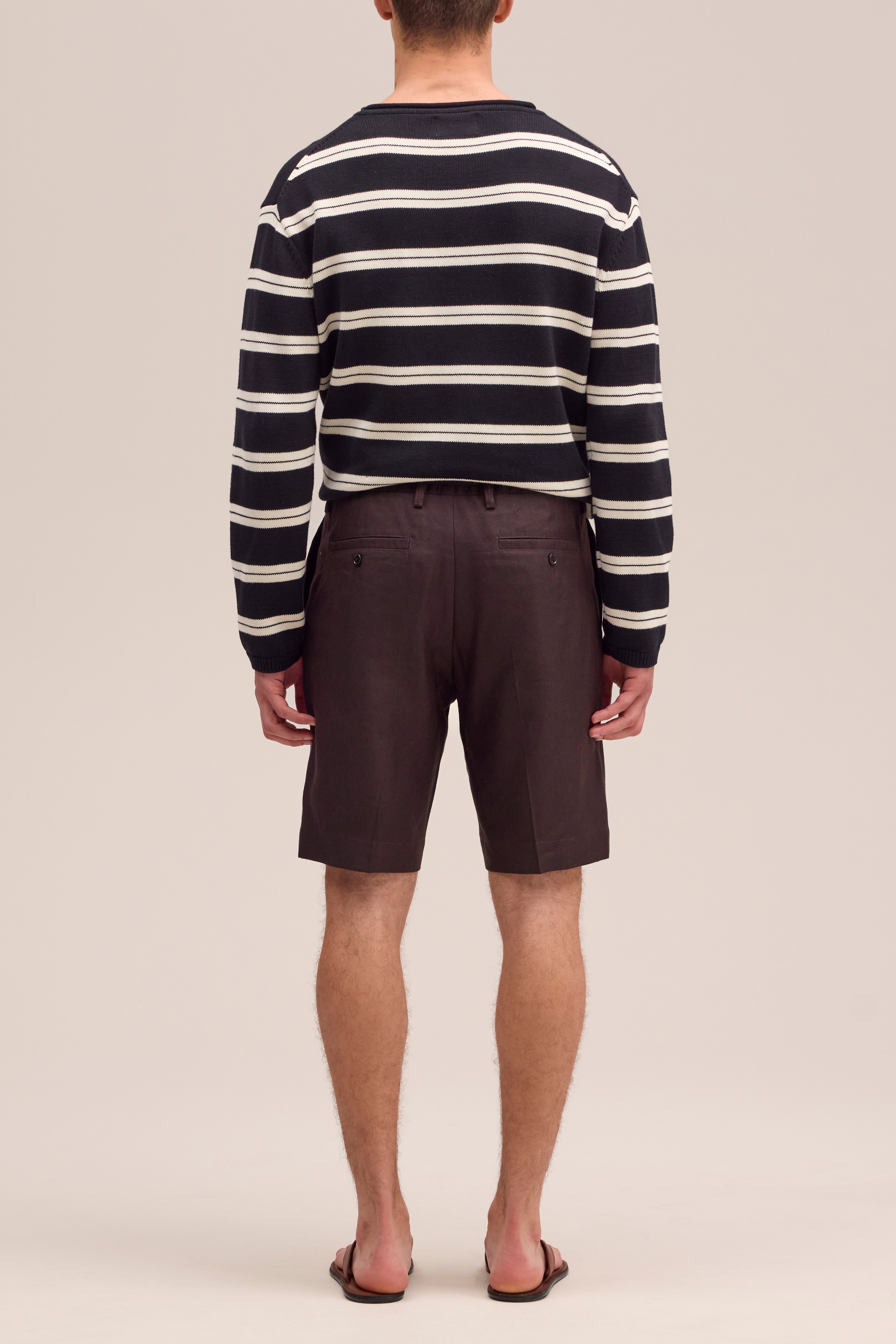 NN.07 Billie Panama Shorts 1808 - Deep Truffle