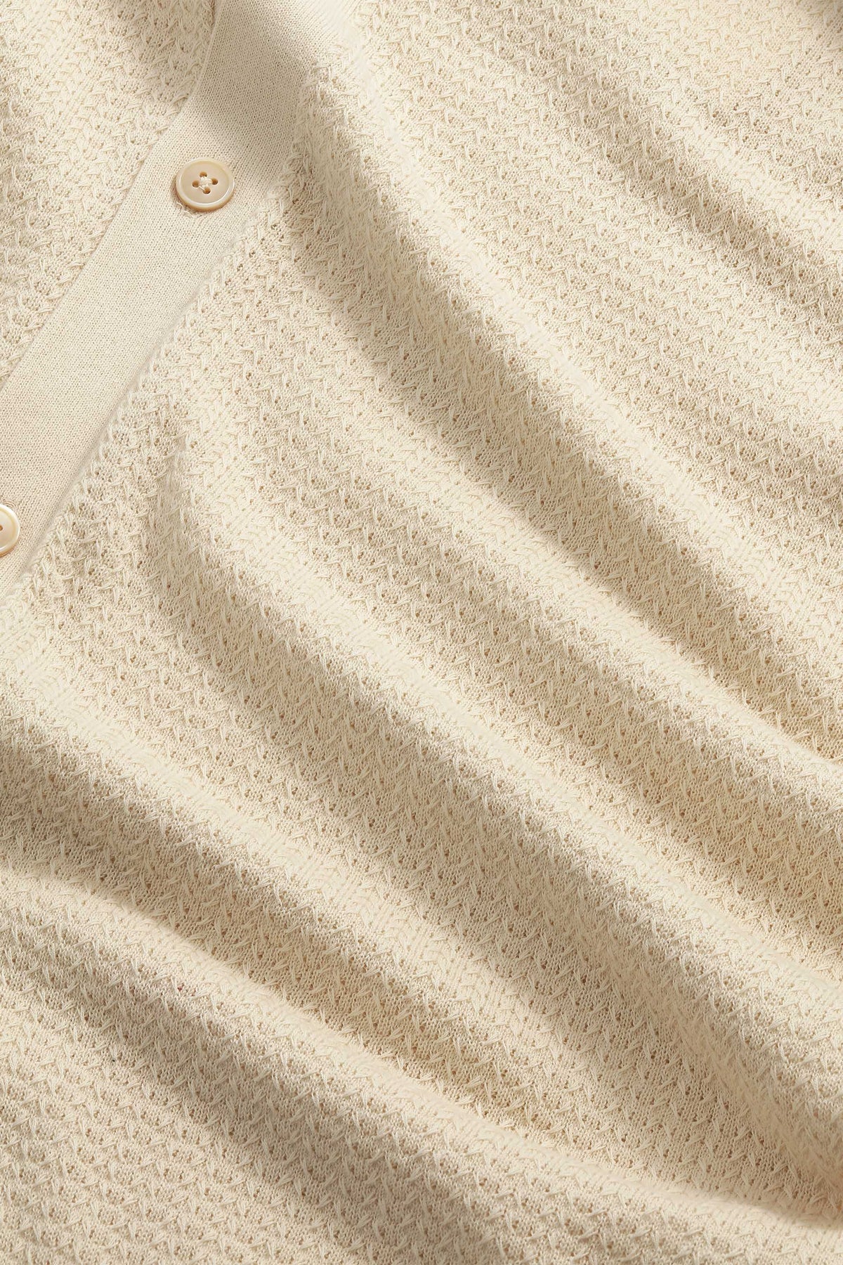 NN.07 Nalo Textured Knit Polo 60039 - Ivory