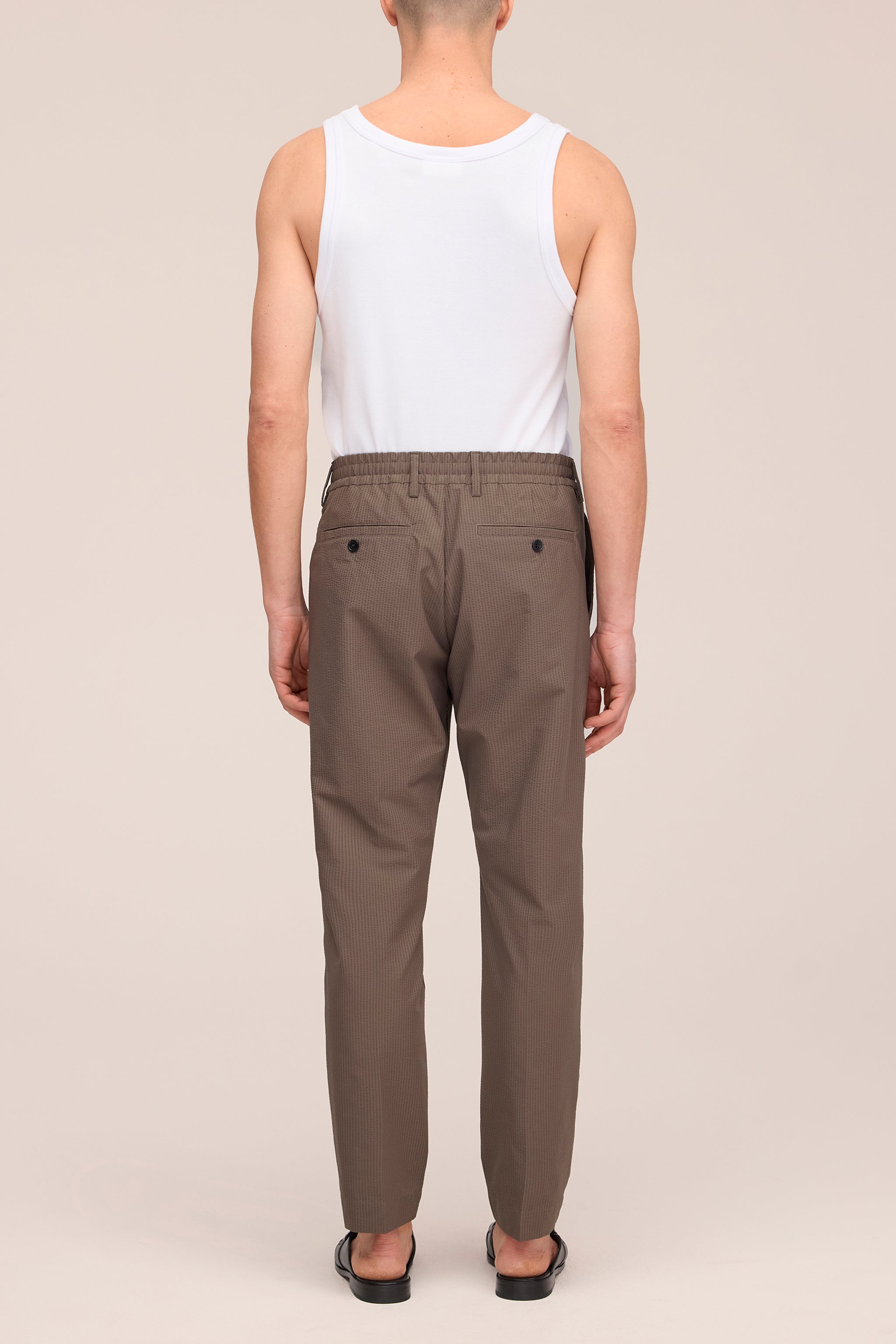 NN.07 Billie Seersucker Trousers 10038 - Mable Husk