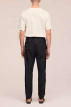 NN.07 Billie Seersucker Trousers 10038 - Navy Blue