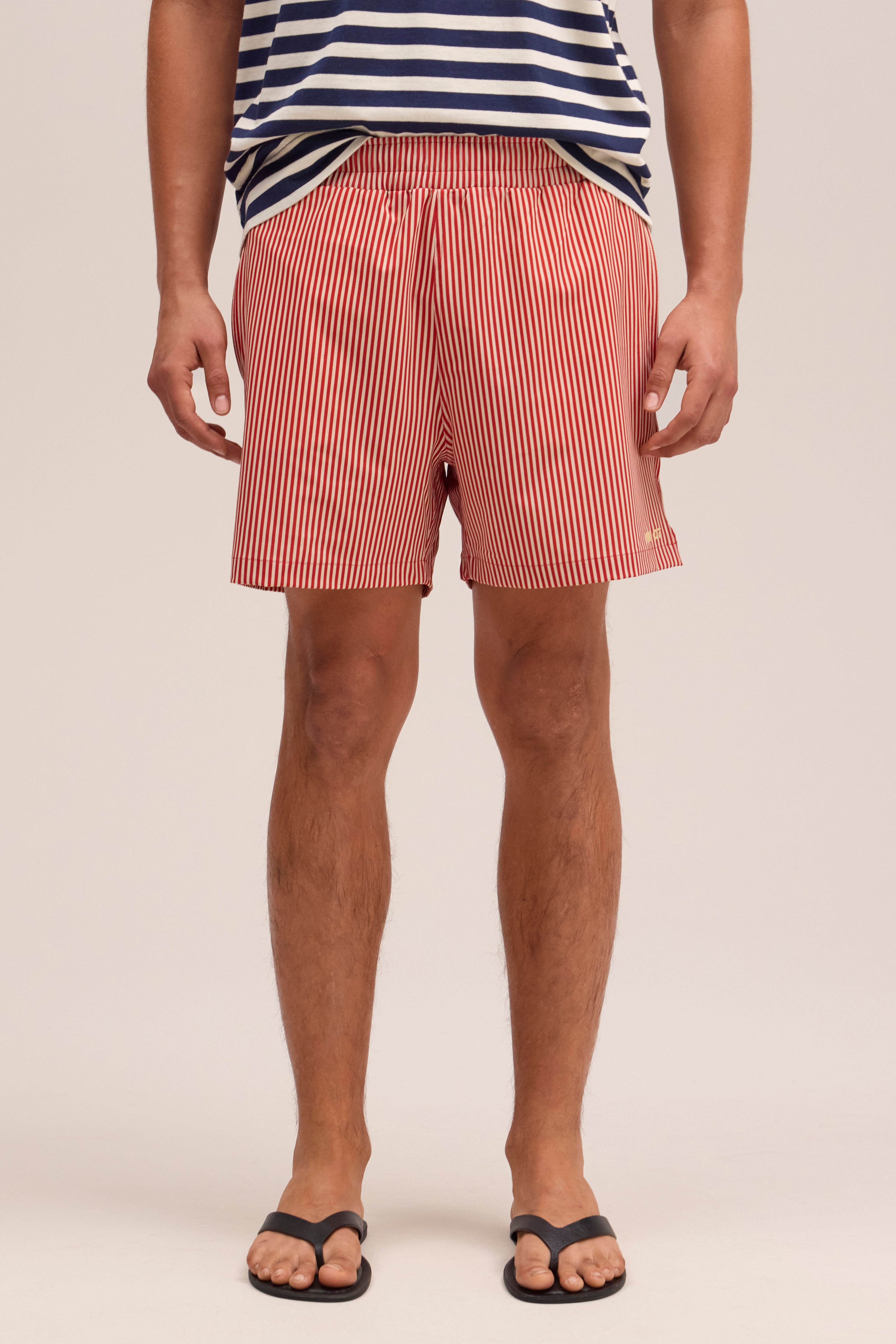 NN.07 Holiday Swim Shorts 10039 - Red Stripe