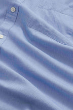 NN.07 Deon Long Sleeve Chambray Shirt 50053 - Blue Quartz