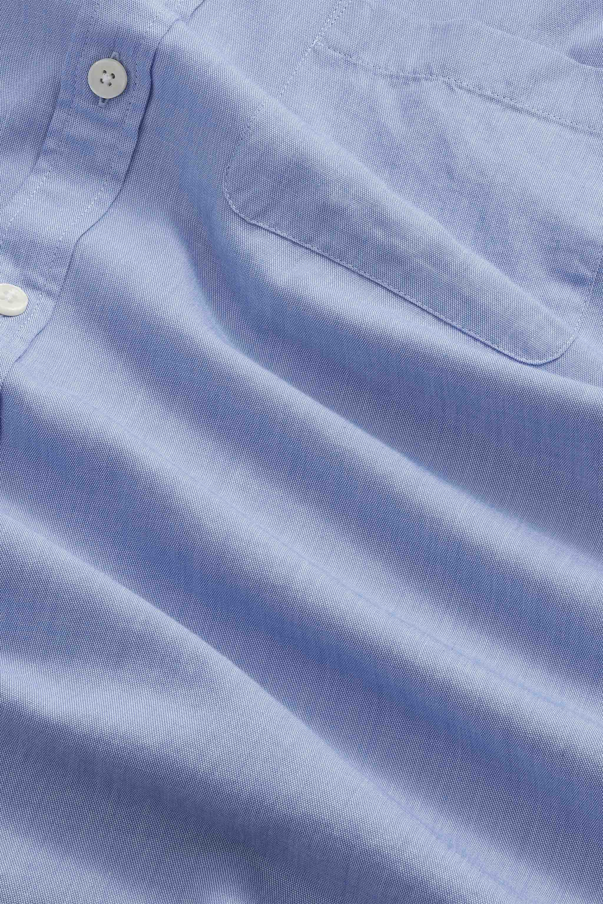 NN.07 Deon Long Sleeve Chambray Shirt 50053 - Blue Quartz