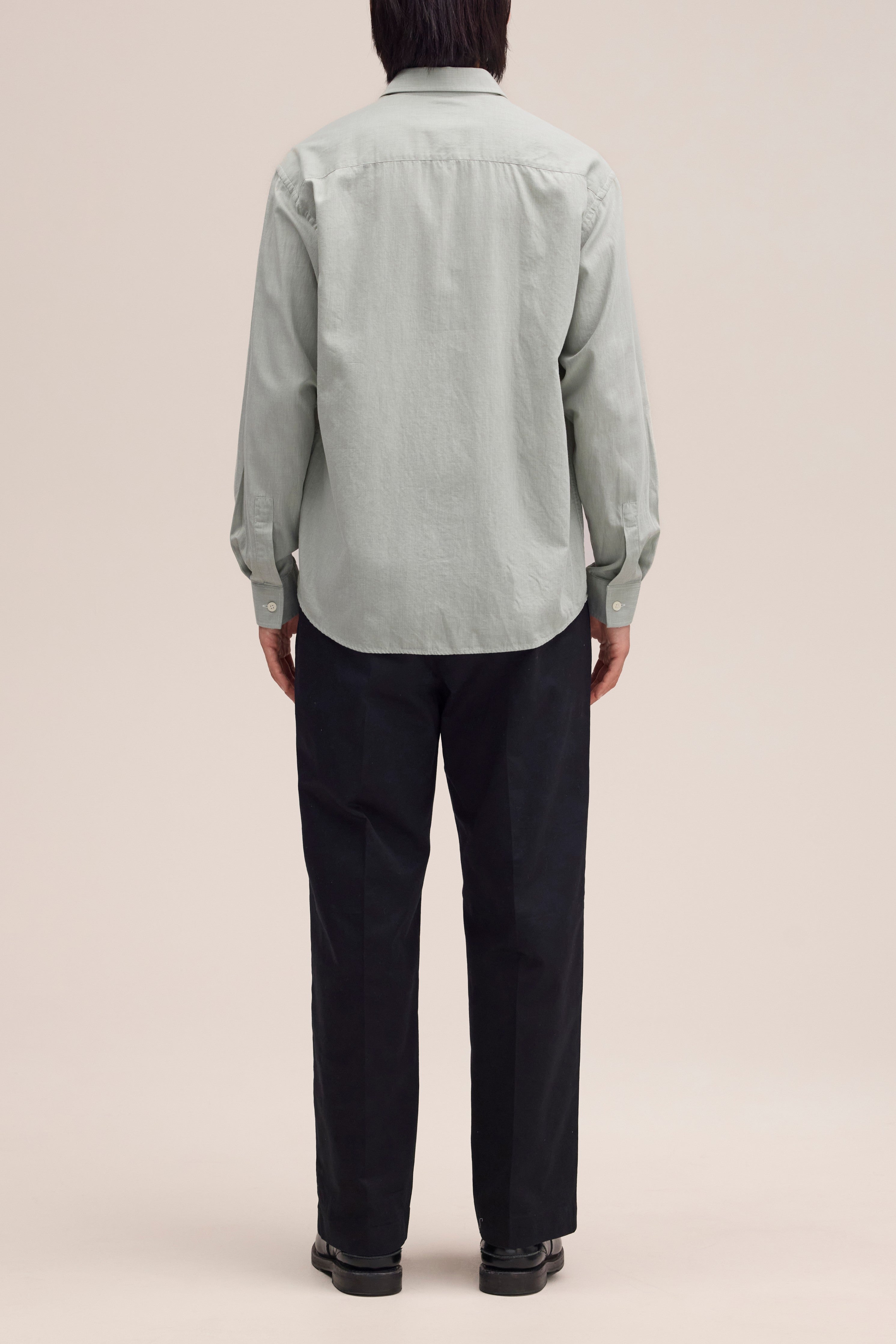 NN.07 Deon Long Sleeve Chambray Shirt 50053 - Sea Spray
