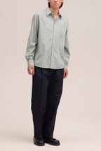 NN.07 Deon Long Sleeve Chambray Shirt 50053 - Sea Spray