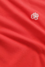 NN.07 David Embroidered Crew Neck Sweatshirt 3014 - Chili Glow