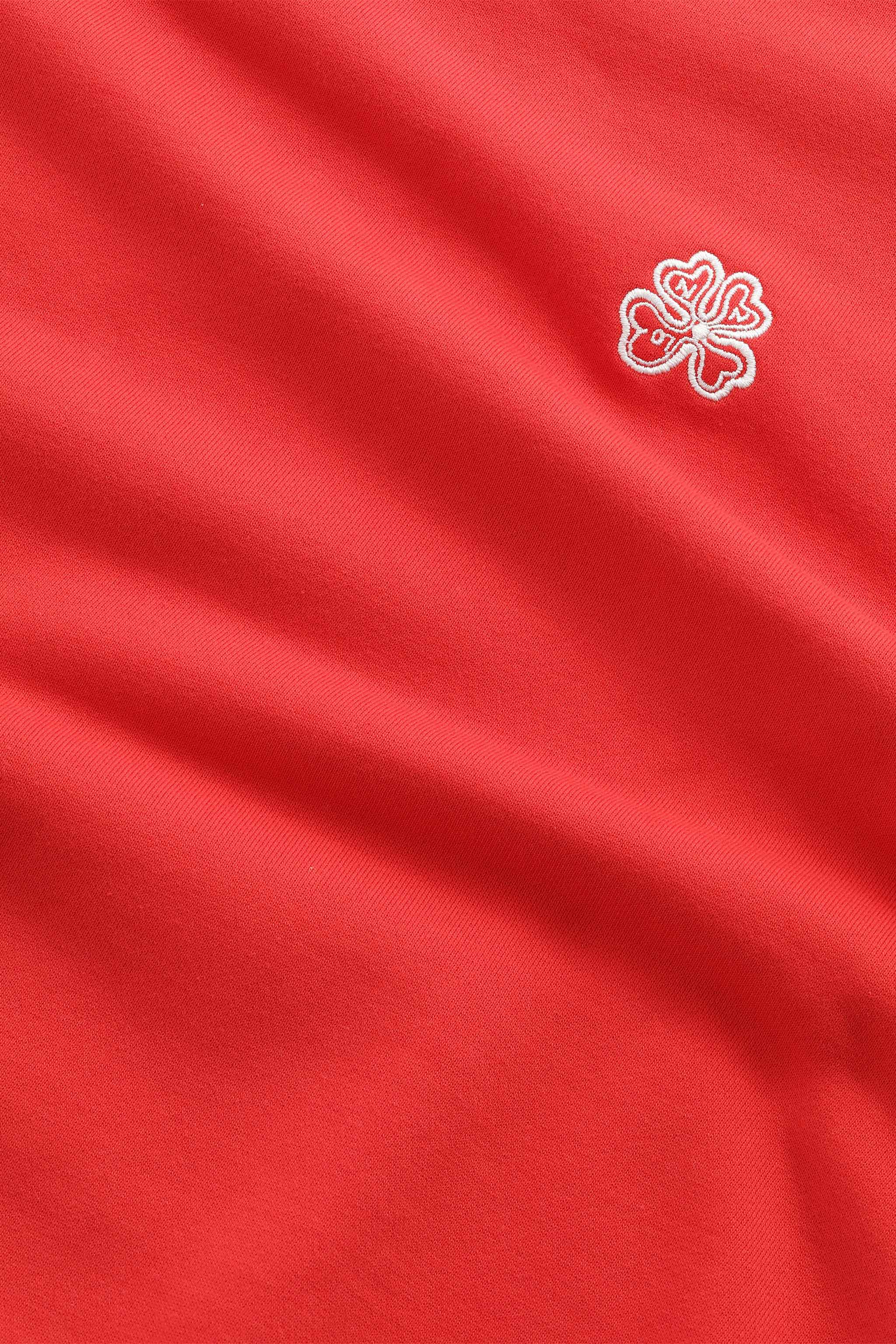 NN.07 David Embroidered Crew Neck Sweatshirt 3014 - Chili Glow