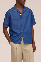 NN.07 Julio Indigo Twill Shirt 5765 - Medium Indigo