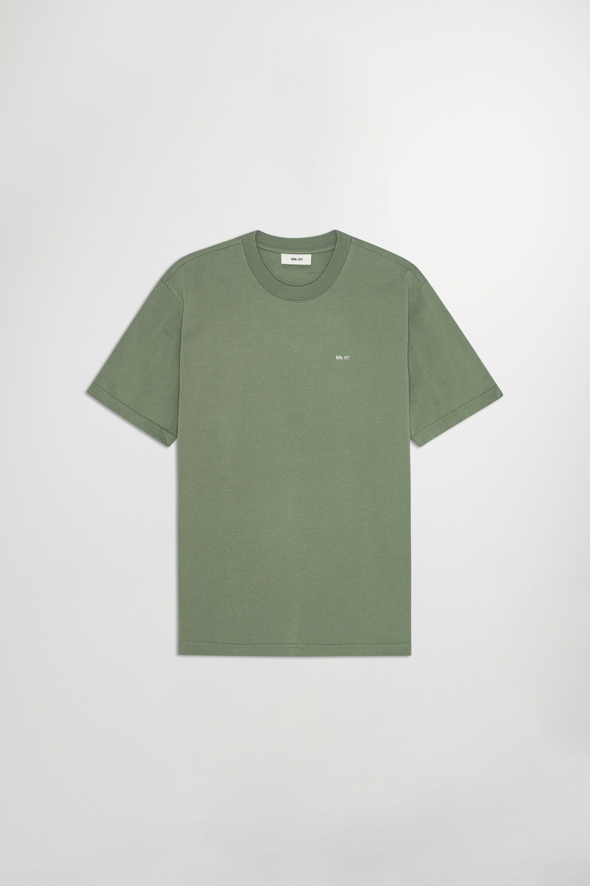 NN.07 Adam Embroidered Pima Cotton T-Shirt 3209 - Sea Spray