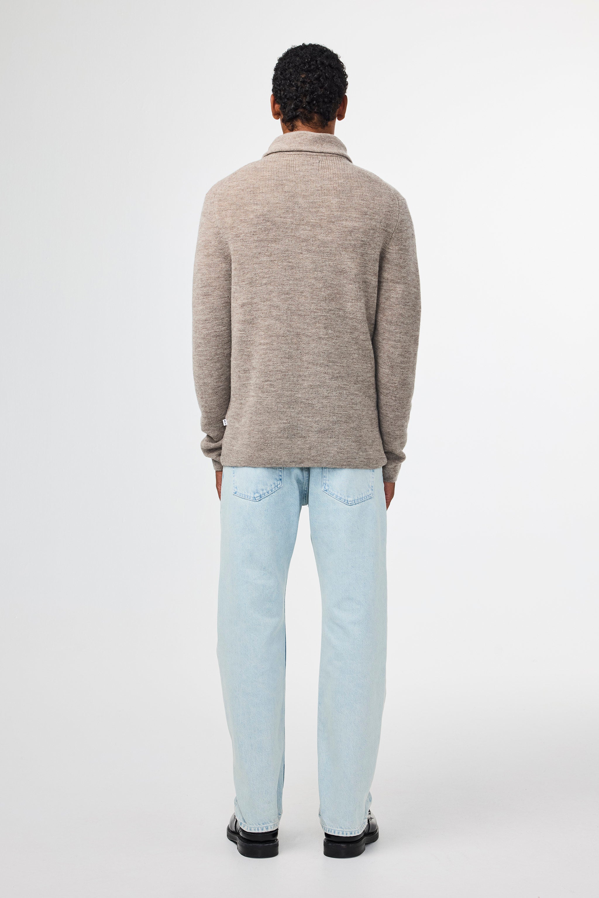 NN07 Carl Half Zip Wool Knit 6336