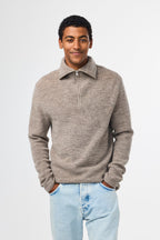NN07 Carl Half Zip Wool Knit 6336