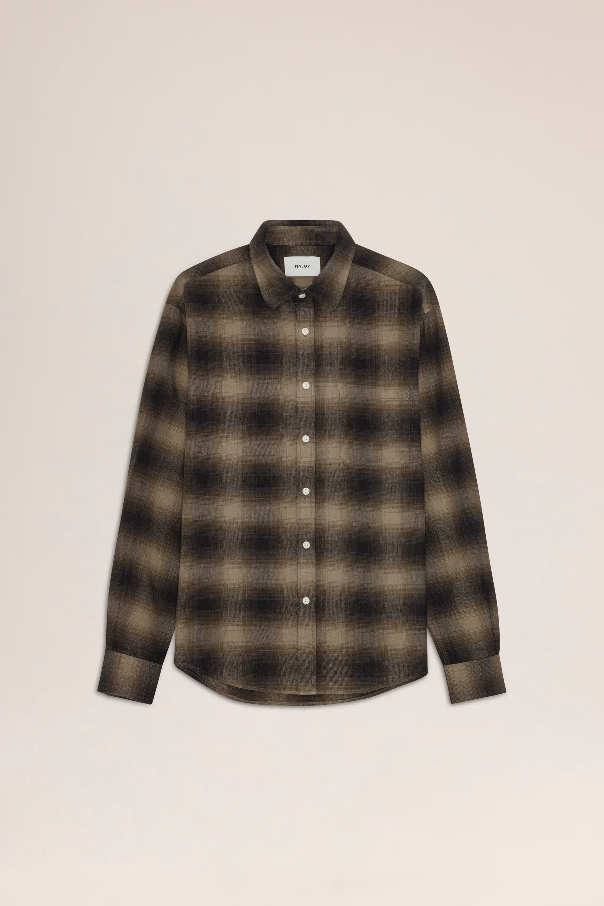 NN.07 Deon Flannel Shirt 5465 - Black Check