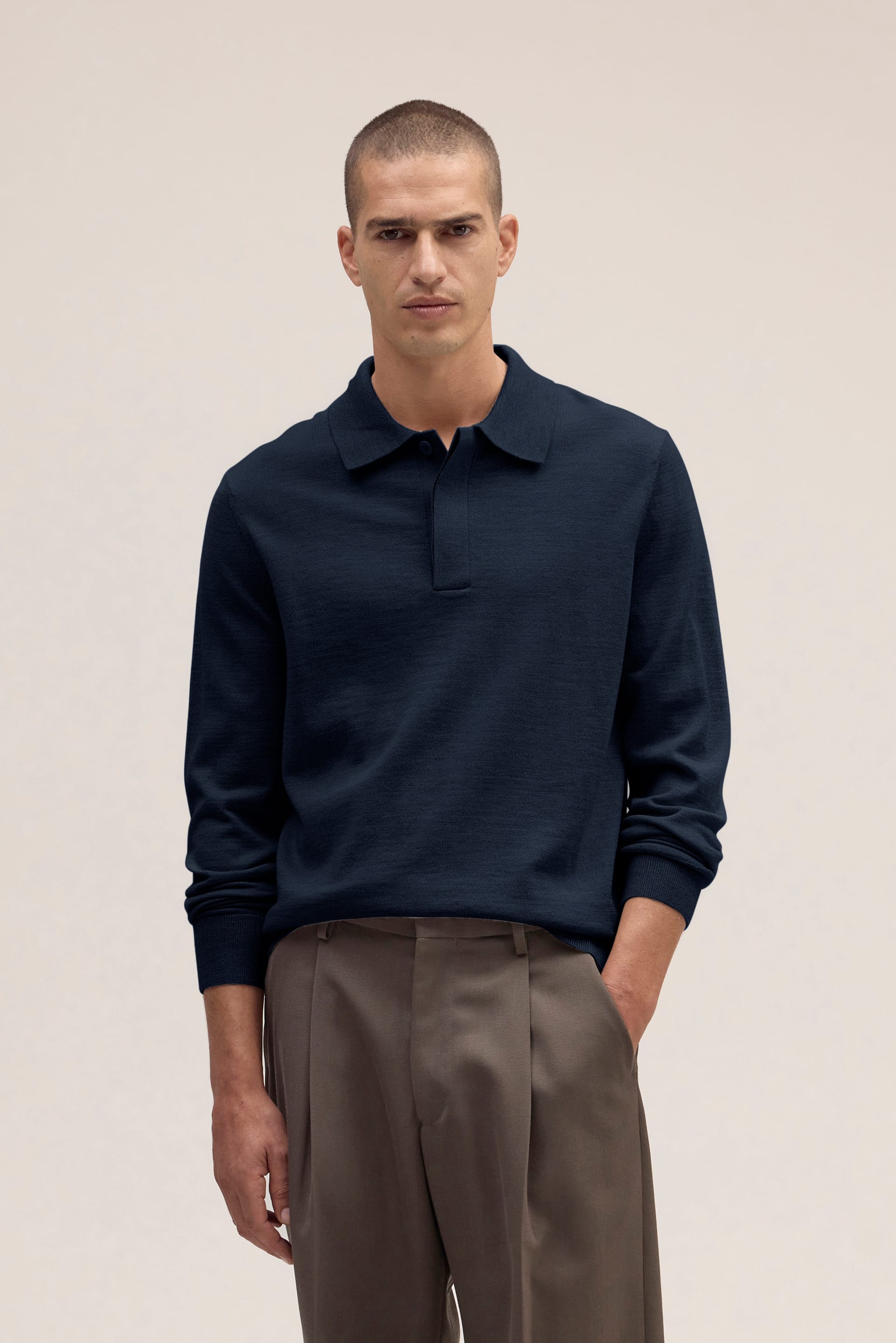 NN07 Emerson Wool Polo 6605