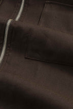 NN.07 Alban Linen Hybrid Jacket - Deep Truffle
