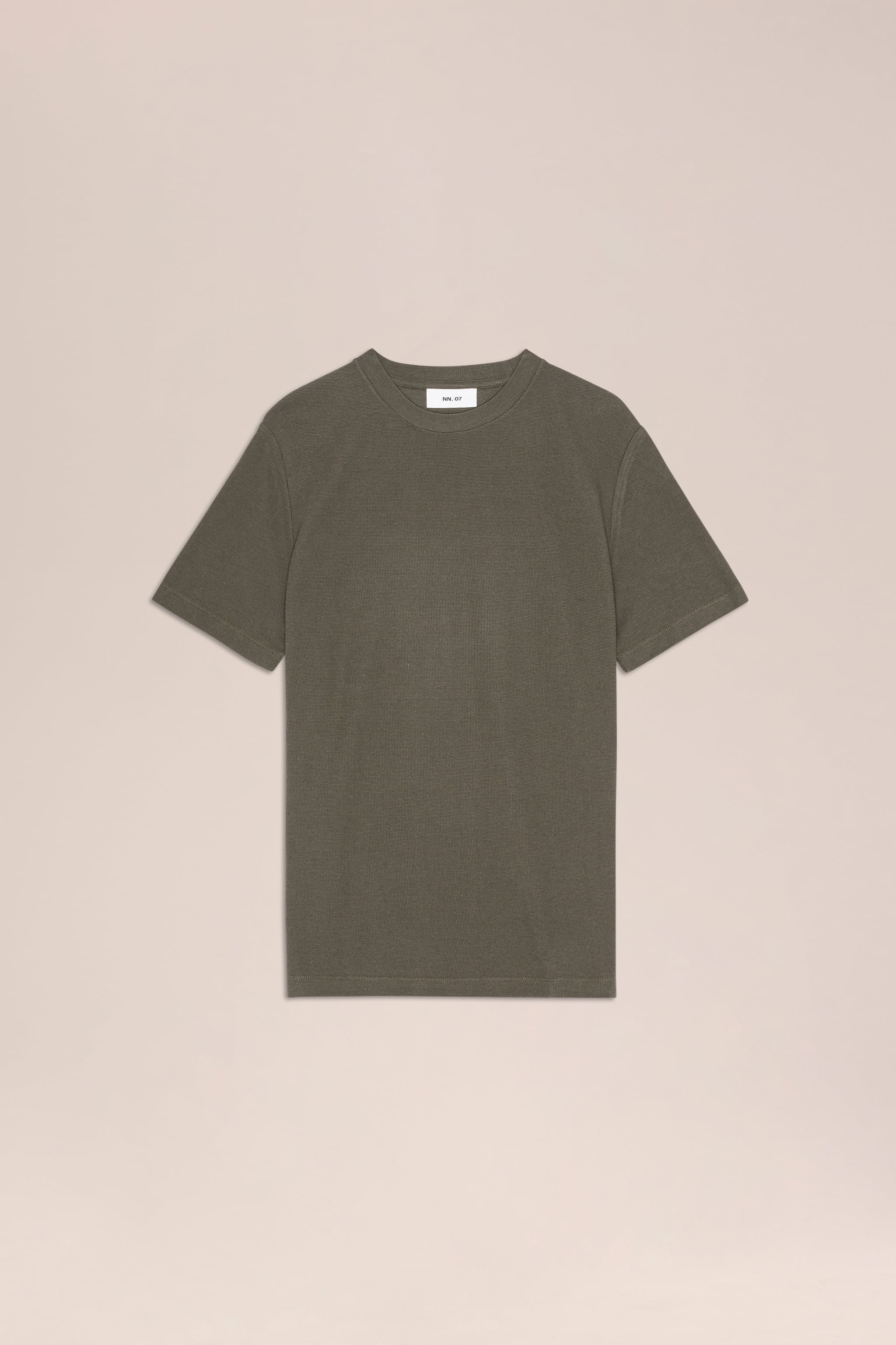 NN.07 Clive Waffle Knit T-Shirt 3323 - Capers