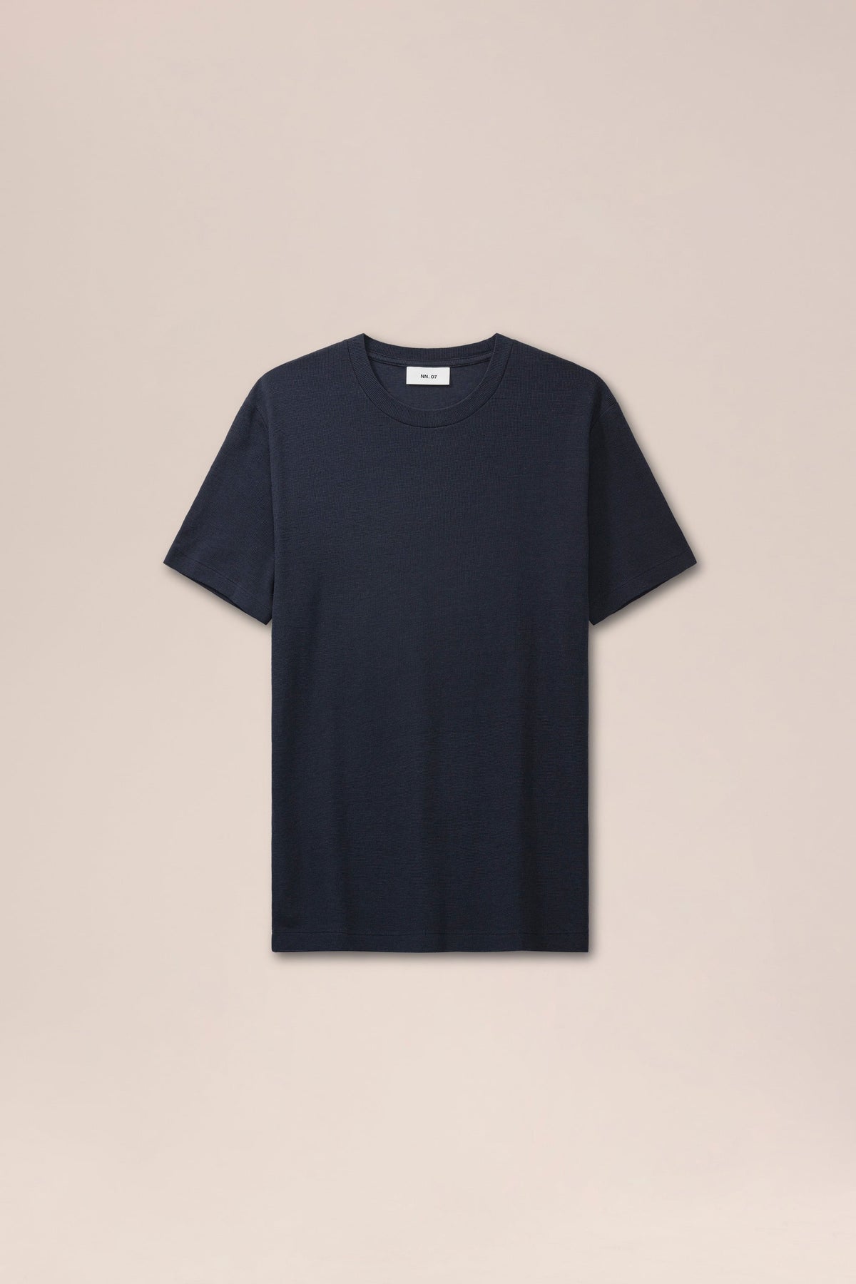 NN.07 Clive Waffle Knit T-Shirt 3323 - Navy Blue
