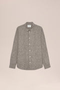 NN.07 Enzo Striped Linen Shirt 5728 - Clay Stripe