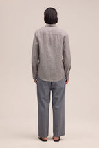 NN.07 Enzo Striped Linen Shirt 5728 - Clay Stripe