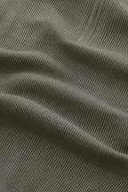 NN.07 Hansie Ribbed Half-Zip Polo 60019 - Capers