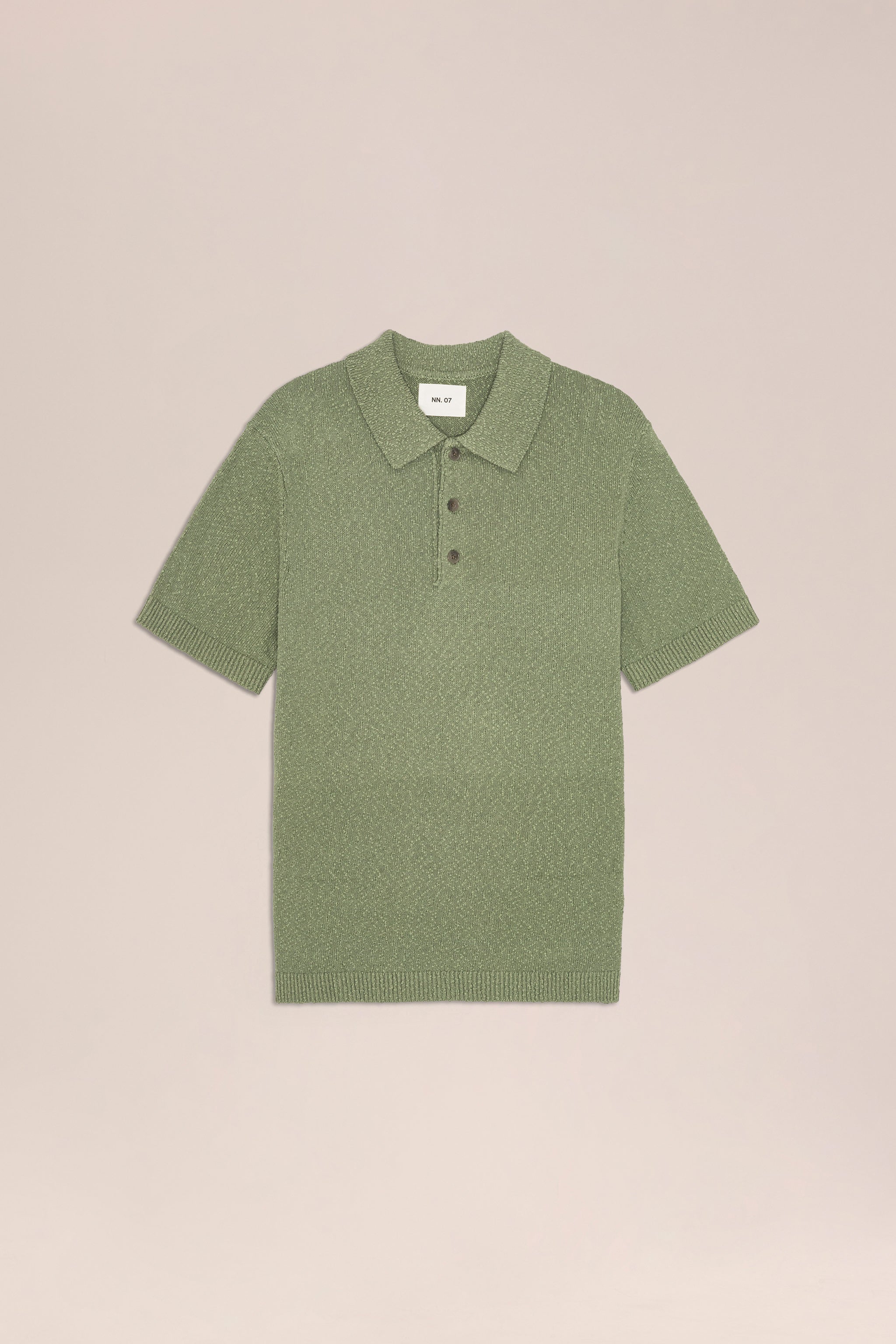 NN.07 Randy Bouclé Knit Polo 6690 - Sea Spray