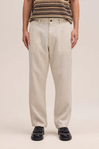 NN.07 Aden Linen Chino Trouser 1454 - Oat