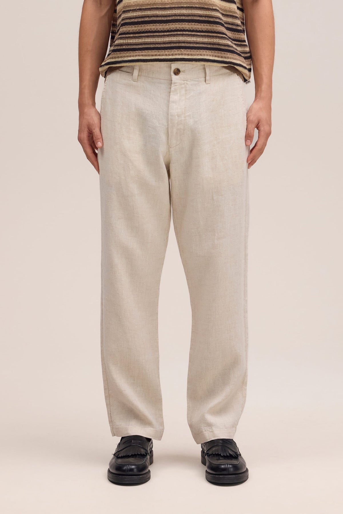 NN.07 Aden Linen Chino Trouser 1454 - Oat