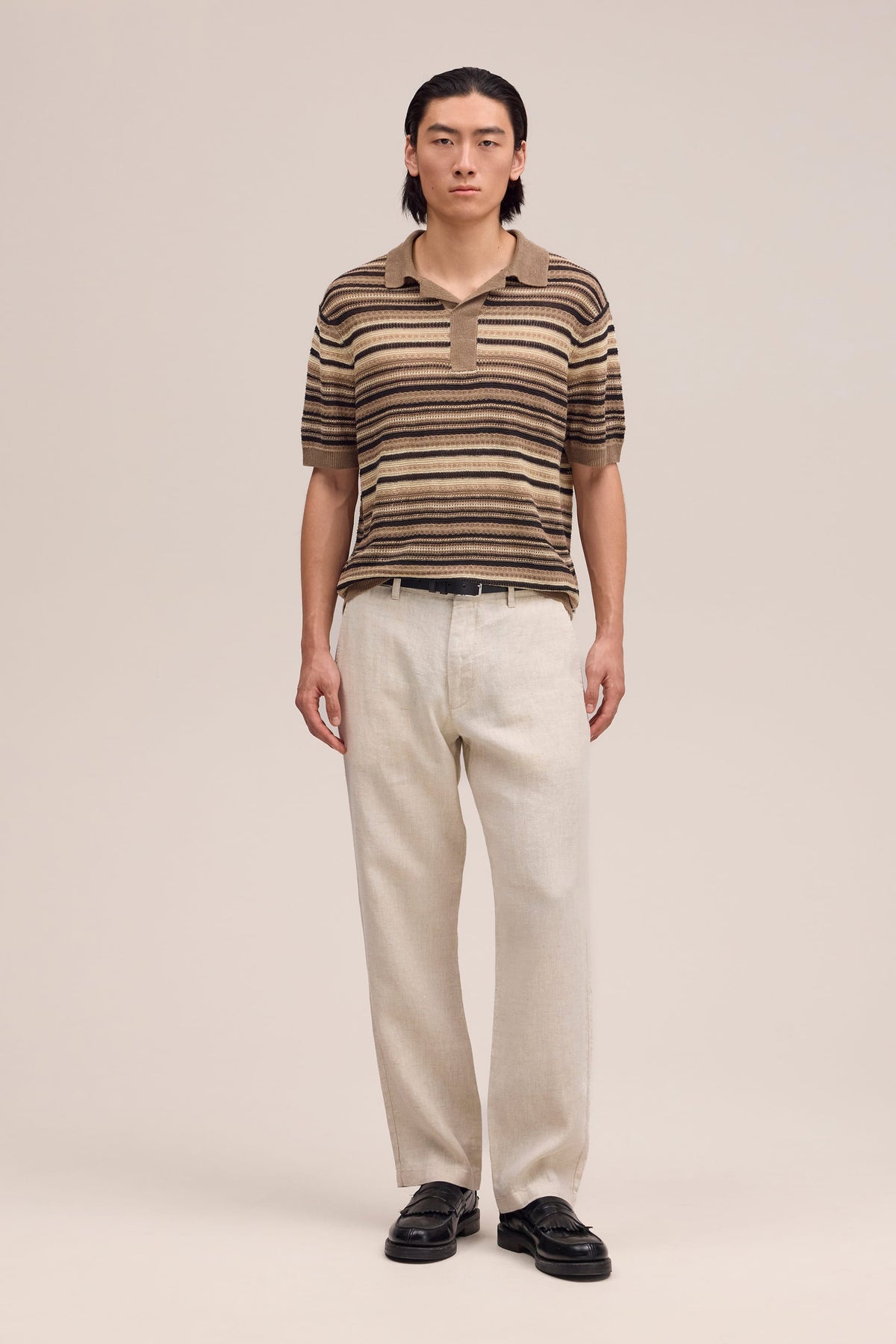 NN.07 Aden Linen Chino Trouser 1454 - Oat