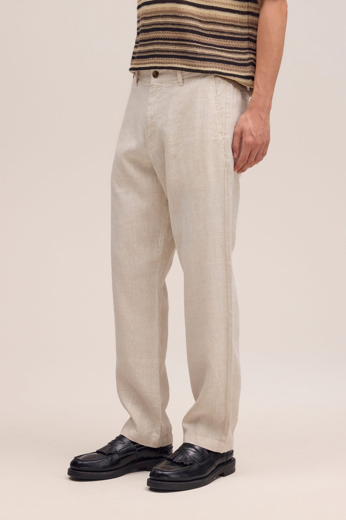 NN.07 Aden Linen Chino Trouser 1454 - Oat