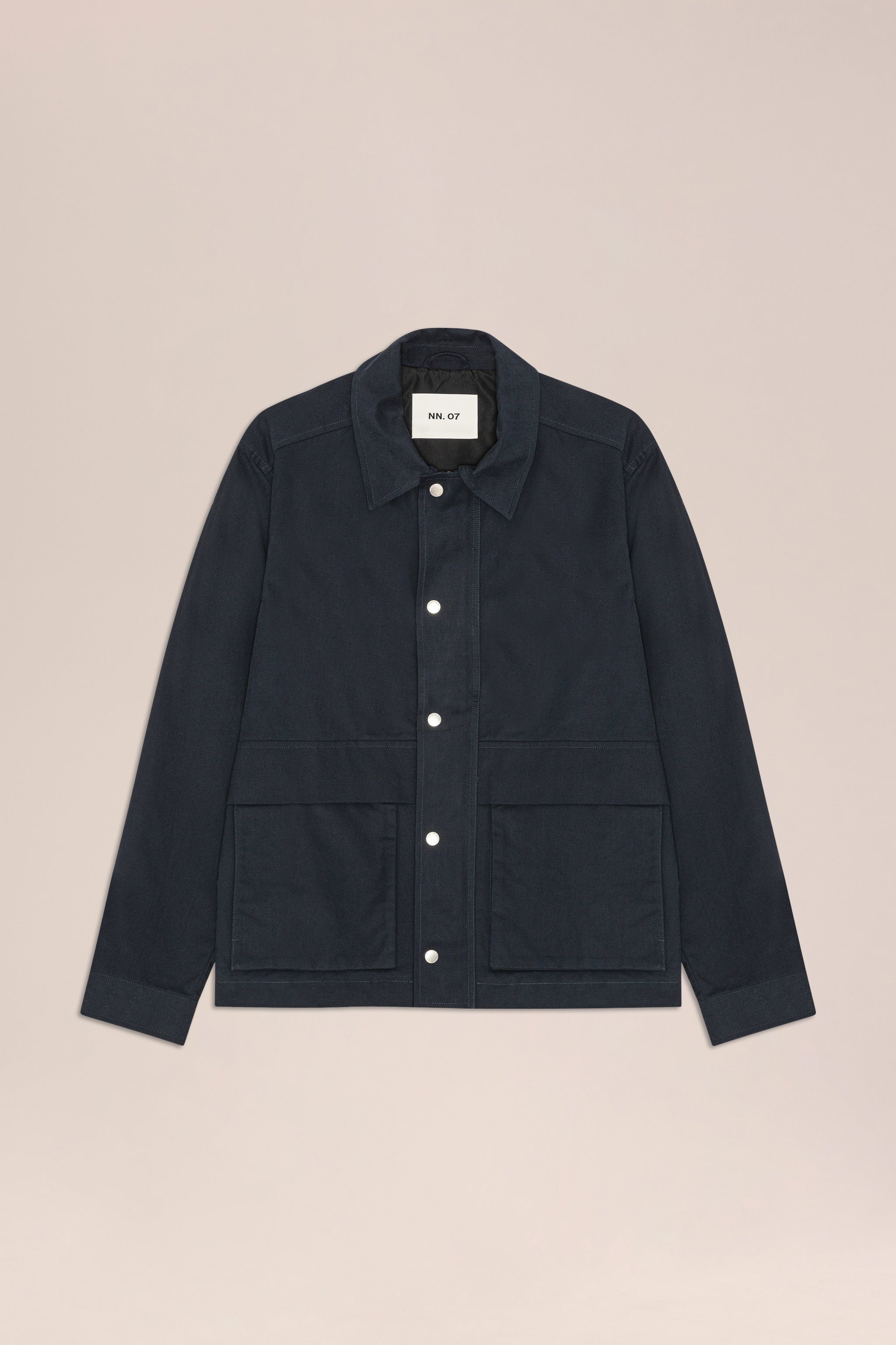 NN.07 Paulo Zip Jacket - Navy Blue