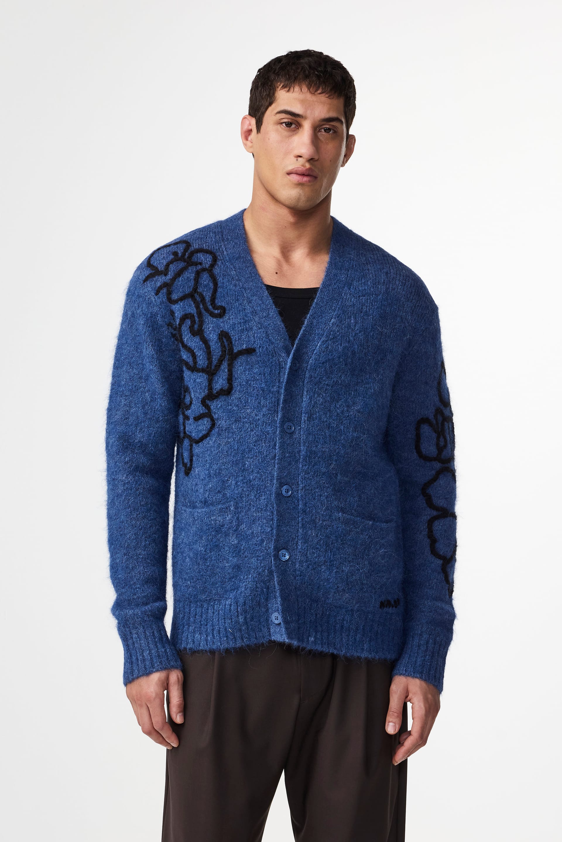 NN07 Kyle Alpaca Blend Cardigan 60021