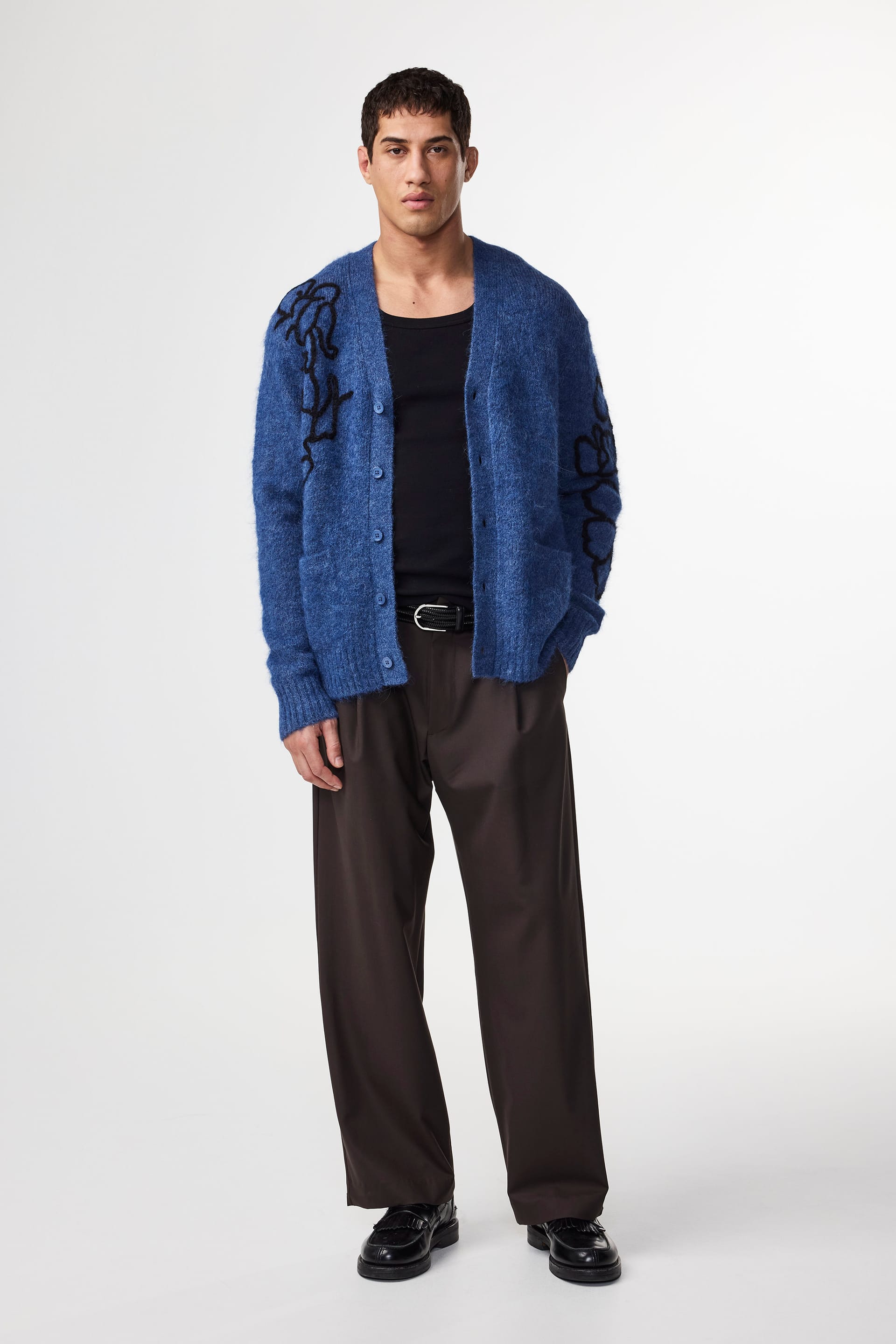 NN07 Kyle Alpaca Blend Cardigan 60021