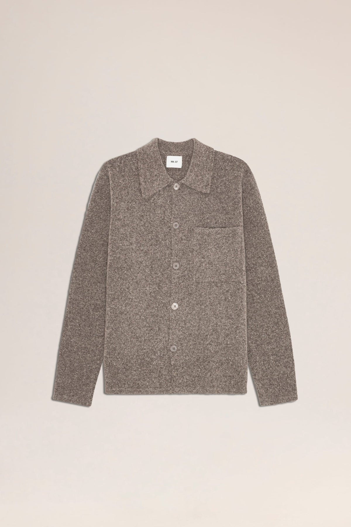 NN.07 Jonas Wool Bouclé Cardigan 6683 - Mable Husk