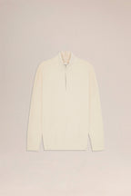 NN.07 Danny Half Zip Sweater 6429 - Ivory