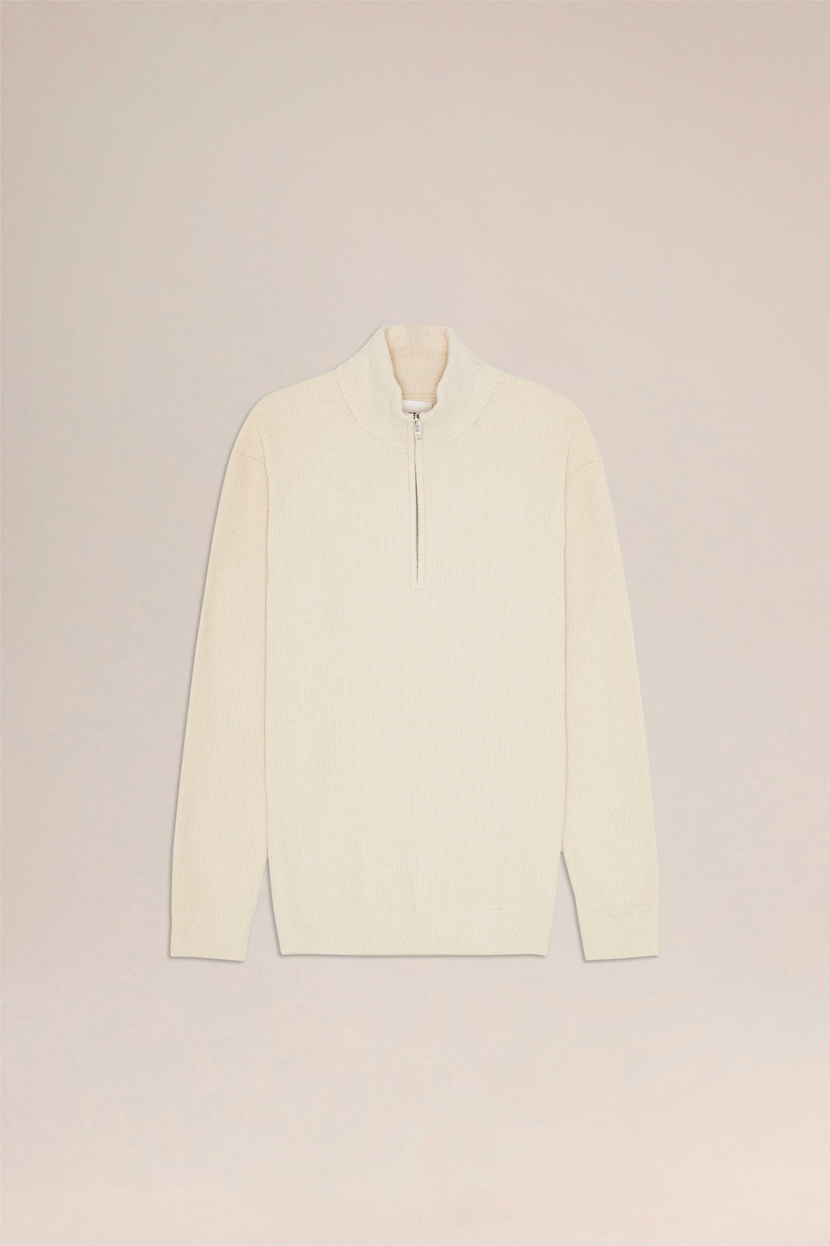NN.07 Danny Half Zip Sweater 6429 - Ivory