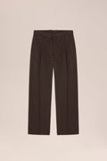 NN.07 Kay Pleated Relaxed Fit Trousers 1420 - Deep Truffle