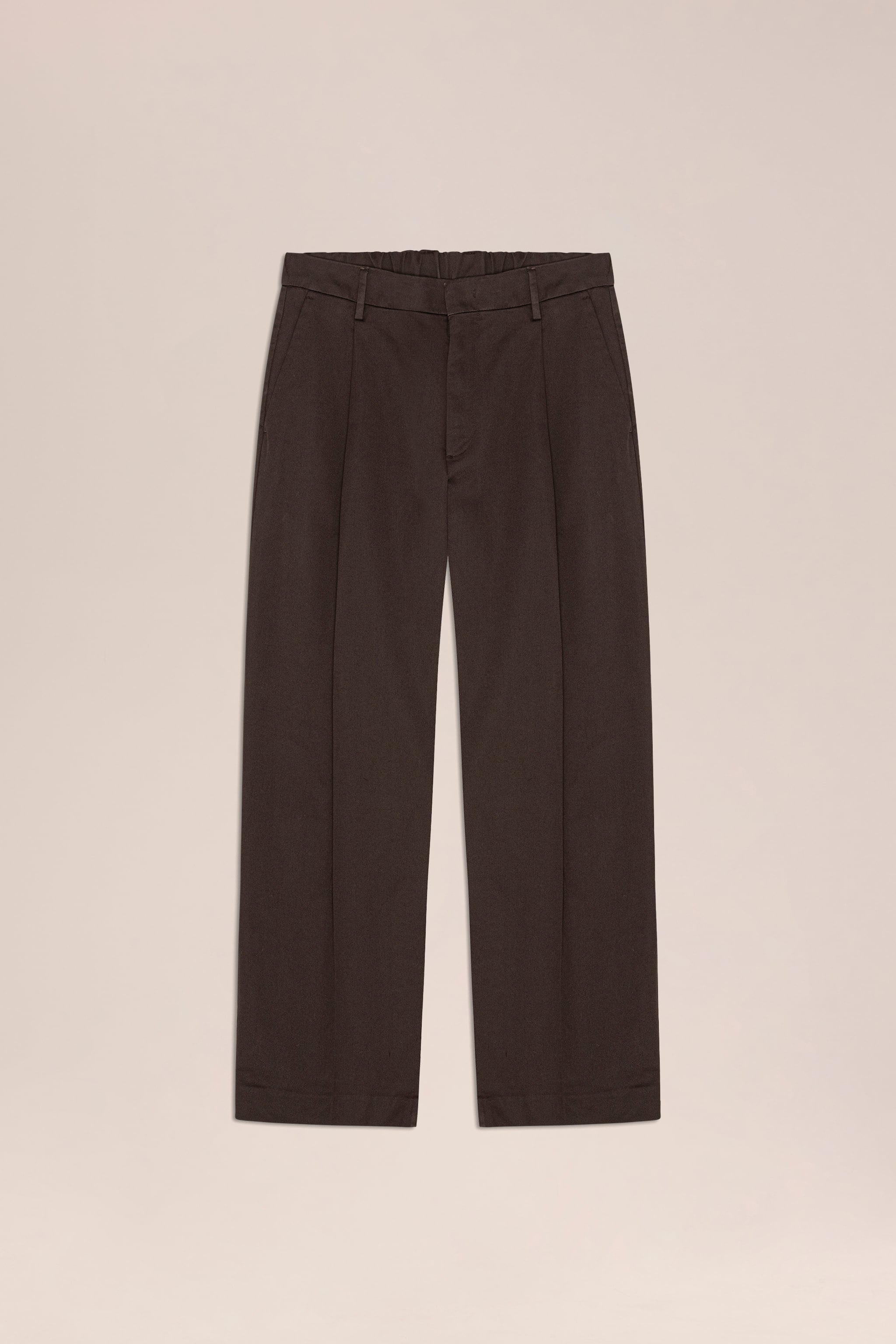 NN.07 Kay Pleated Relaxed Fit Trousers 1420 - Deep Truffle
