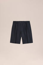 NN.07 Billie Panama Shorts 1808 - Marine Navy