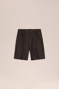 NN.07 Billie Panama Shorts 1808 - Deep Truffle