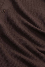 NN.07 Nalo Textured Knit Polo 60039 - Deep Truffle