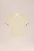 NN.07 Nalo Textured Knit Polo 60039 - Ivory