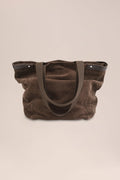 NN.07 Suede Grip Tote 90025 - Deep Truffle