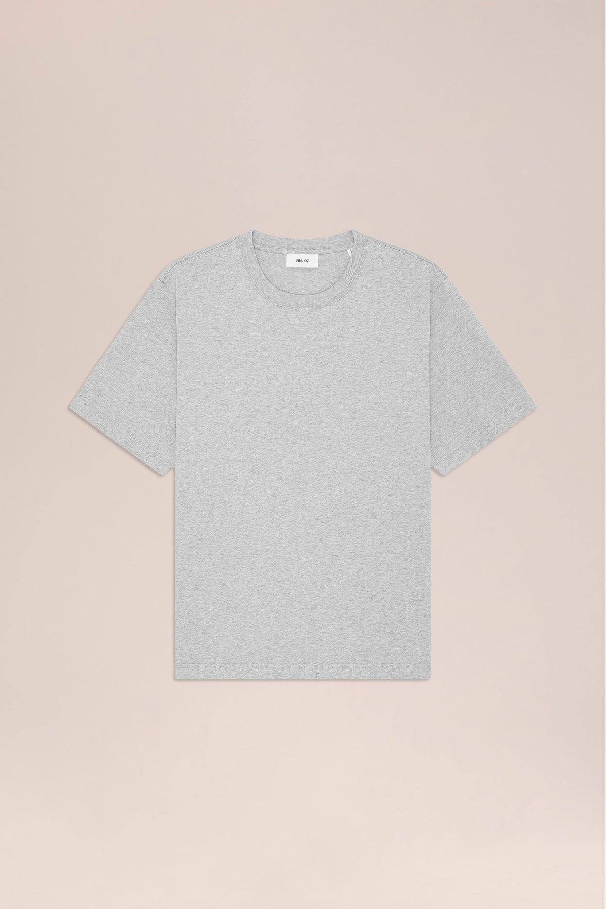 NN.07 Jett Printed Cotton T-Shirt 30026 - Grey Melange