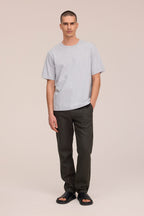 NN.07 Jett Printed Cotton T-Shirt 30026 - Grey Melange
