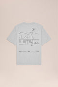 NN.07 Jett Printed Cotton T-Shirt 30026 - Grey Melange