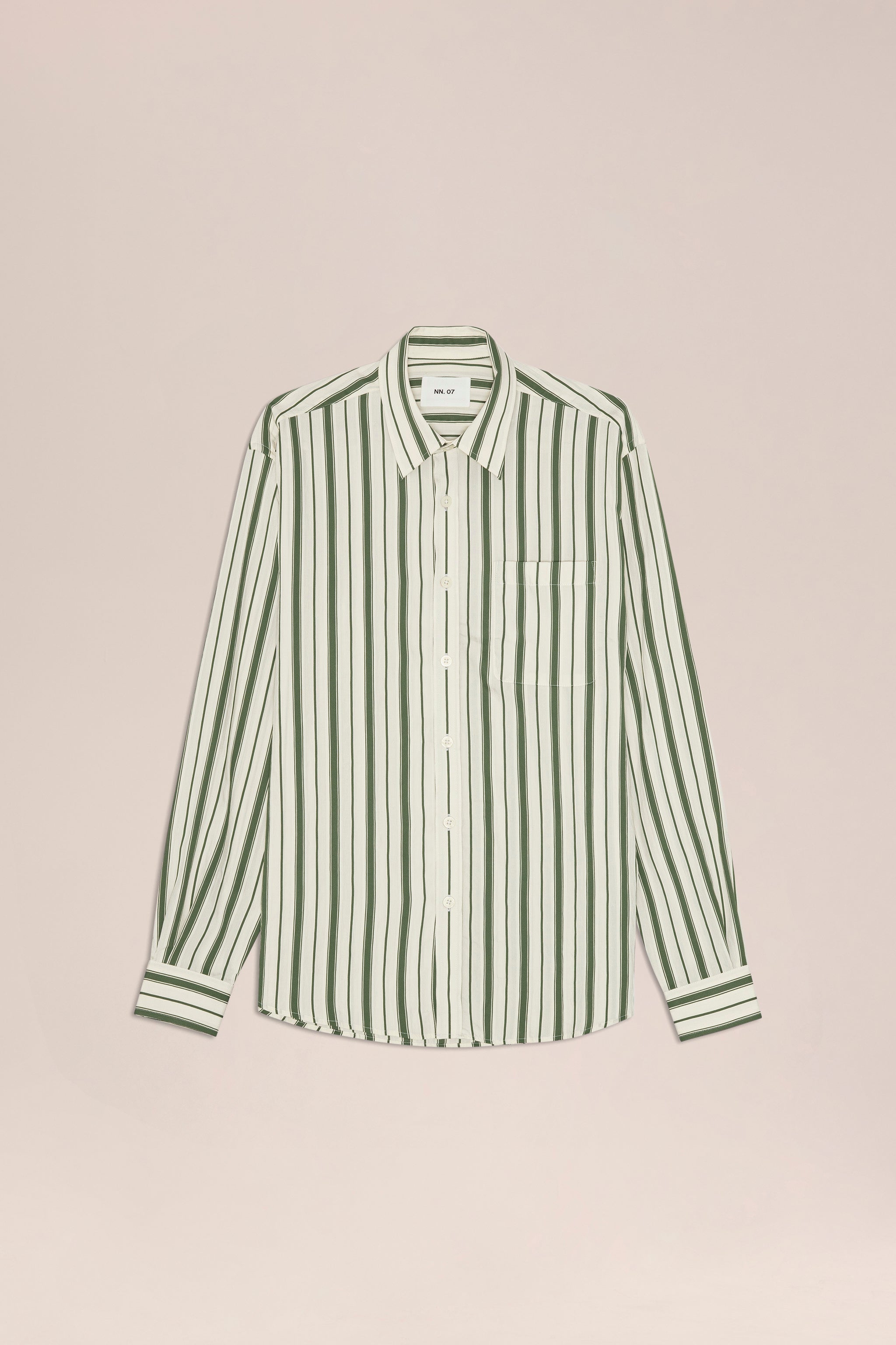 NN.07 Deon Long Sleeve Striped Shirt 50039 - 343 Capers
