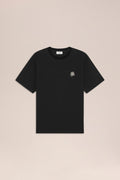 NN.07 Jett Embroidered Cotton T-Shirt 30026 - Black