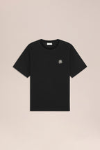 NN.07 Jett Embroidered Cotton T-Shirt 30026 - Black